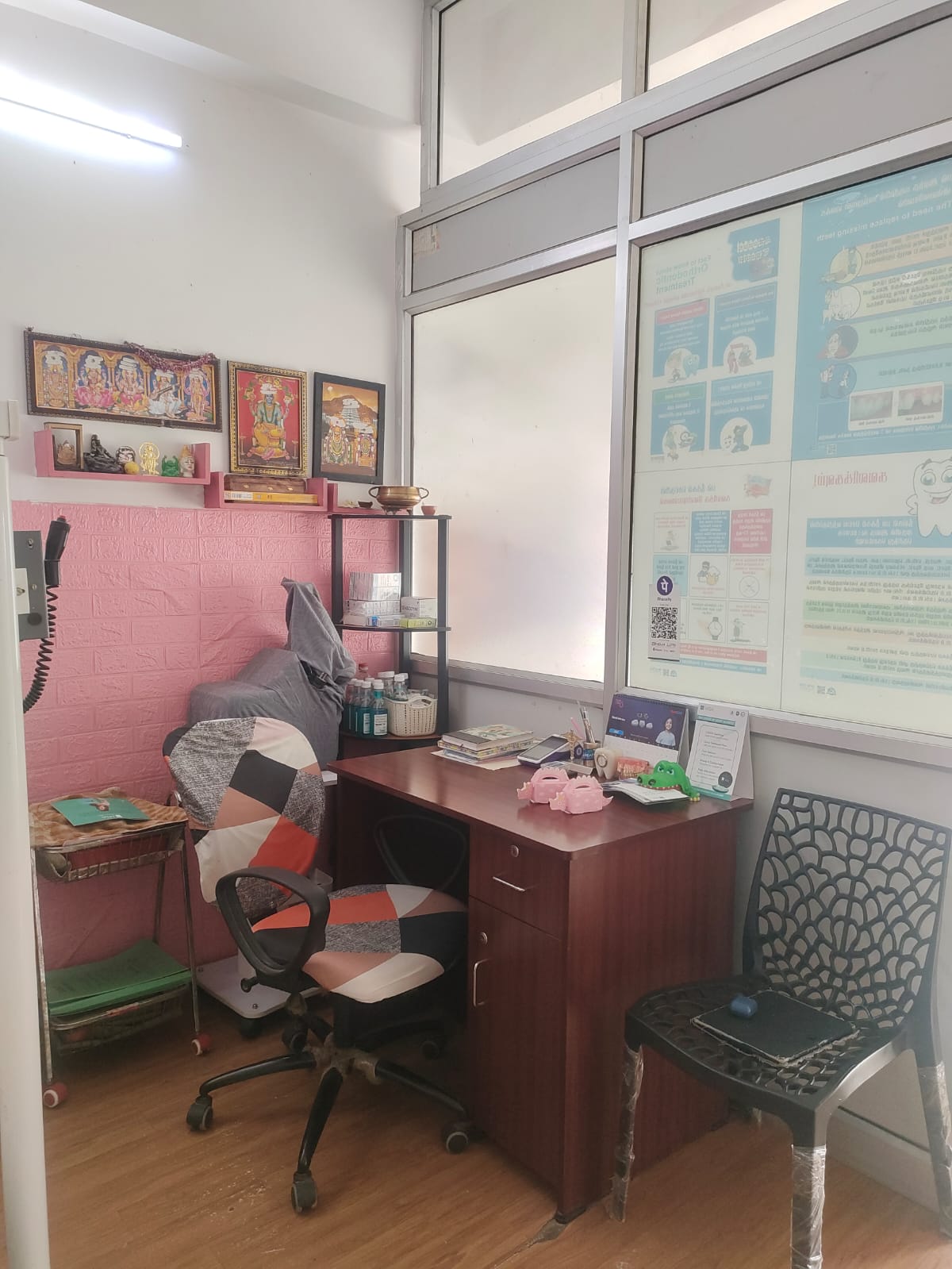 Consultation desk at V Smile Dental Clinic