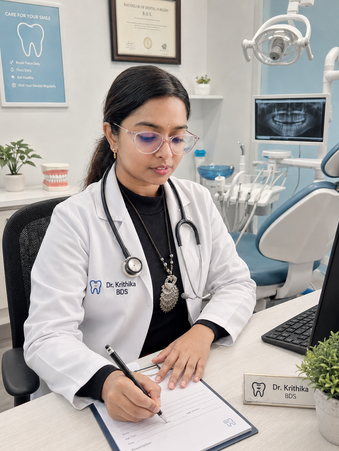 Dr. Krithika, BDS at V Smile Dental Clinic